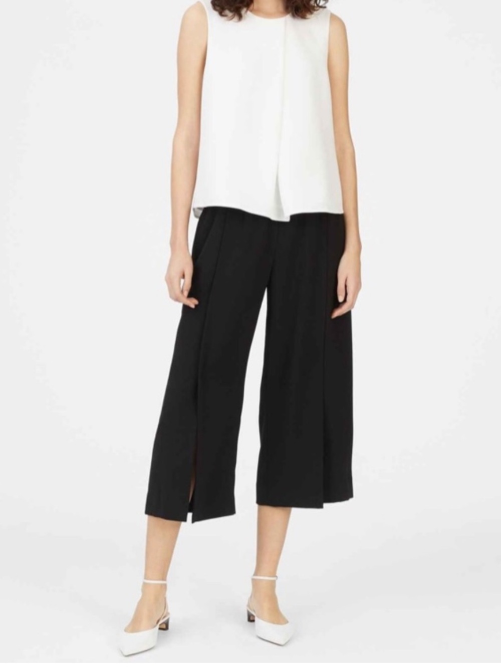 Club Monaco Wide-Leg Pull-On Culotte Pants